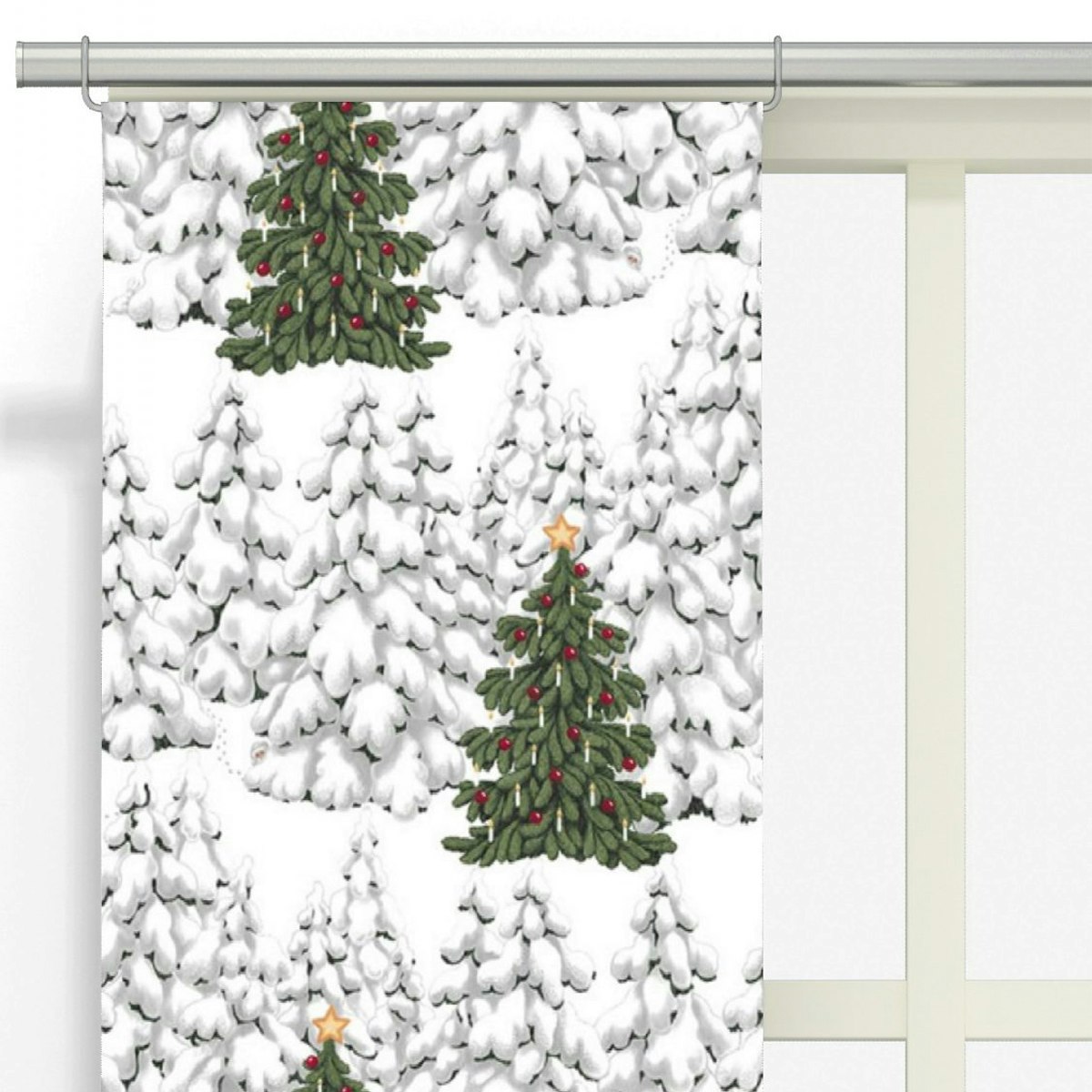 Julgardiner Panellängd Grön och grann Vit/Grön 2-pack - Arvidssons Textil -  Lillytex - Hemtextil online