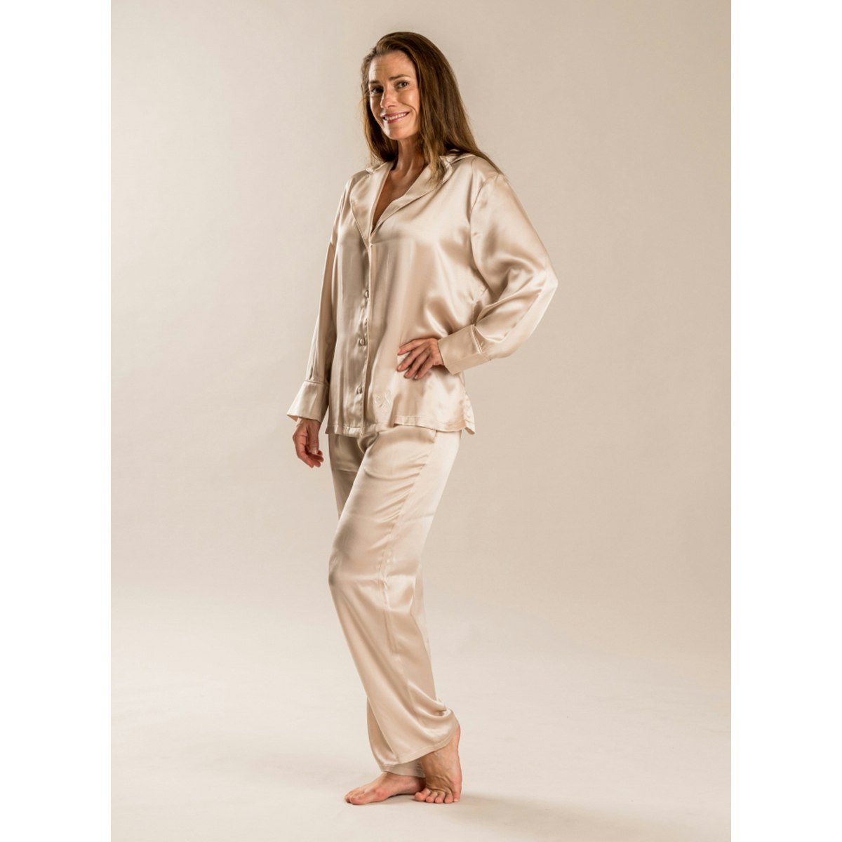Pyjamas Silke Victoria Champagne - Lillytex - Hemtextil online