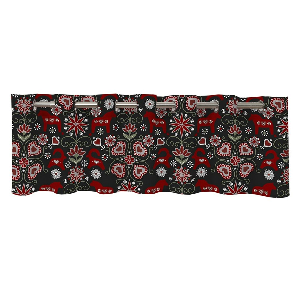 Gardinkappa Jul Allmoge Svart Lillytex Hemtextil online
