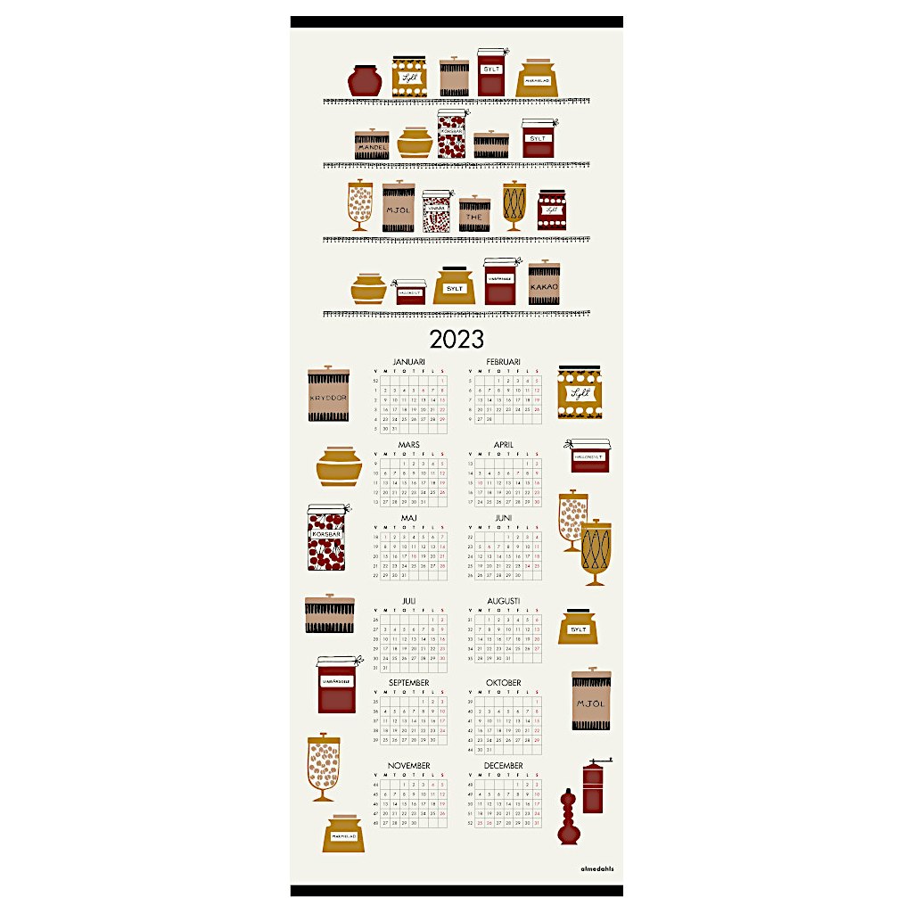 Väggkalender 2023 Syltburkar - Almedahls