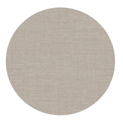 Vaxduk Rund Linnelook Beige Ø140 cm