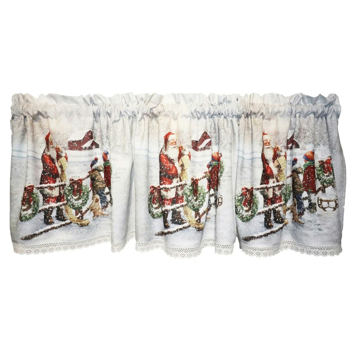 Gardinkappa Jul Önskelista Digitaltryckt Multi Lillytex Hemtextil