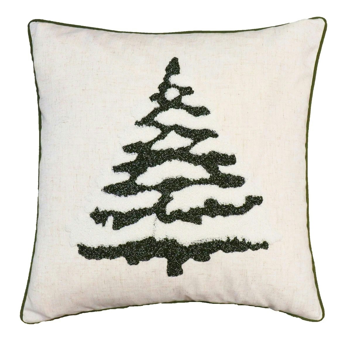 Kuddfodral Christmas tree Linnemix Vit 45x45 cm