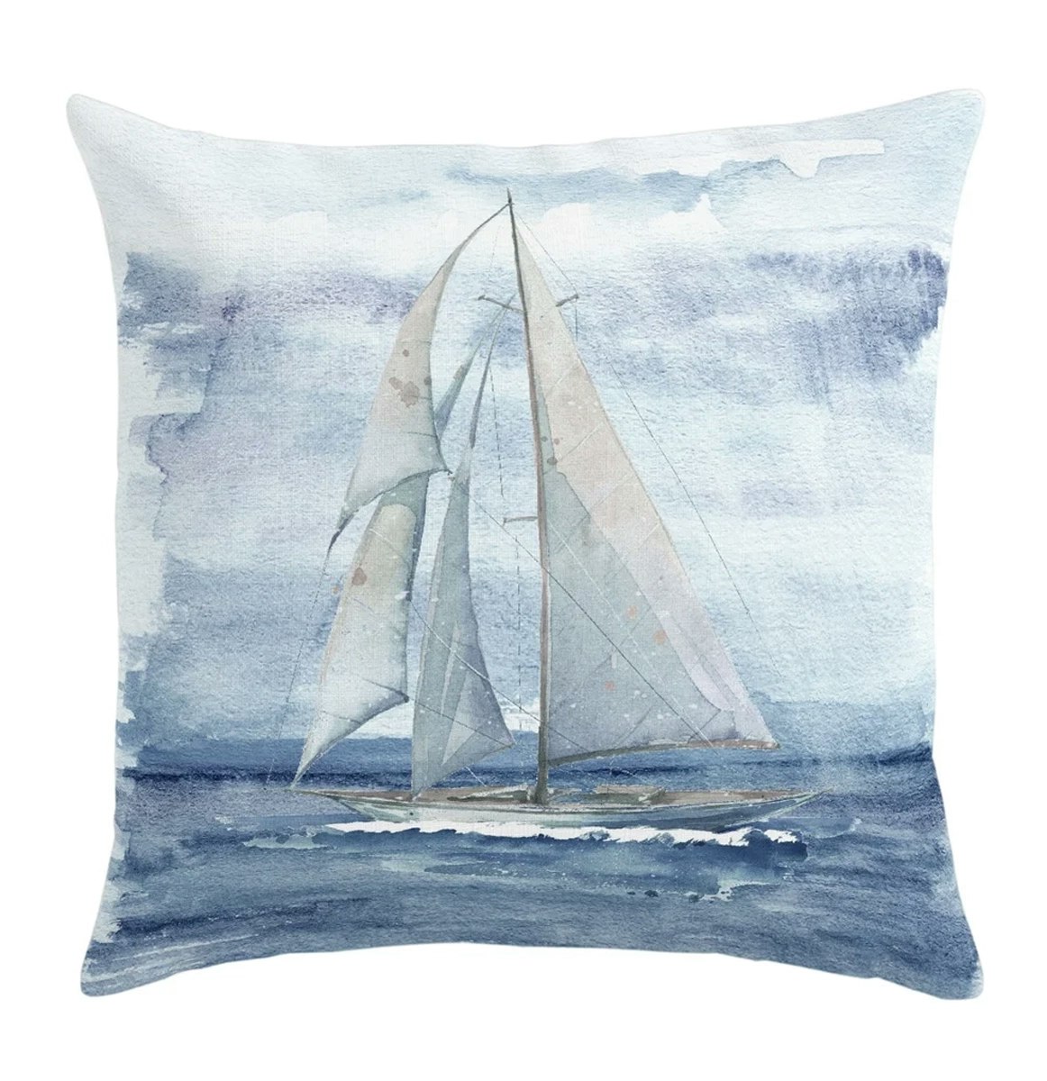 Kuddfodral Segelbåt 45x45 cm