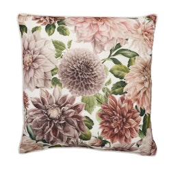 Kuddfodral Dahlia Vit/Rosa 45x45 cm