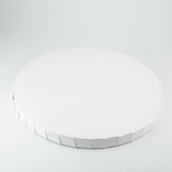Lyxig tårtbricka 27,5 cm Vit