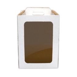 Tårtkartong 26x26x35 med fönster