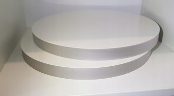 Tårtbricka styrofoam 32 cm, Vit