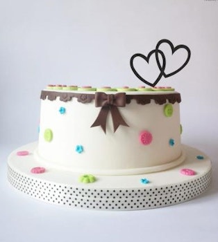 Cake topper Mini Hjärta