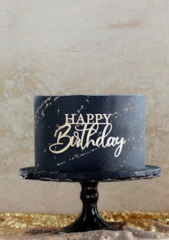 Tårtdekor-HAPPY BIRTHDAY akryl
