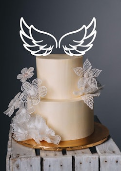 Cake topper/  änglavingar(2 st)