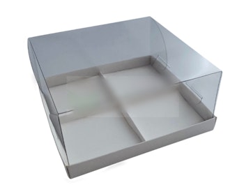 Sweetbox för cupcakes/bakelser 17 x 17 x 8 cm