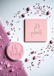 COOKIE EMBOSSER/ Dekorativ stämpel "Oh baby"