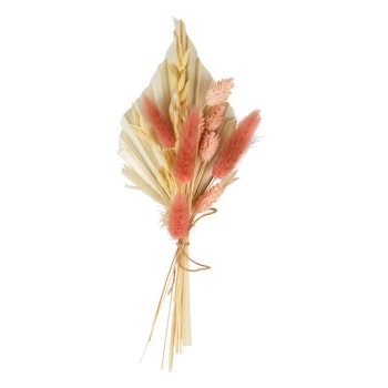 Topper: Palmblad och torkade blommor BLUSH