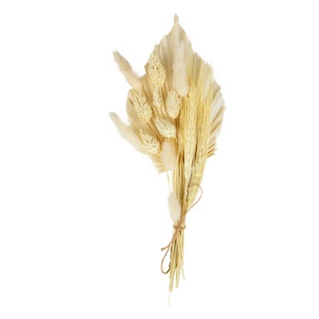 Topper: Palmblad och torkade blommor CREAM