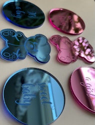 Baby shower Akryl dekor/ set /