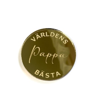 Akryl dekor “Världens bästa Pappa“