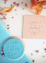 COOKIE EMBOSSER/ Dekorativ stämpel” Happy Father’s Day”