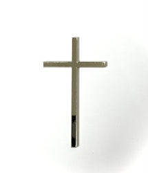 Dekor/ topper guld kors 8 cm