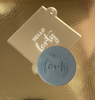 COOKIE EMBOSSER/ Hello Forty