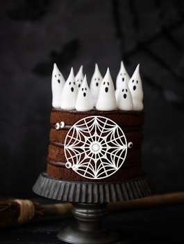 Cake topper/  MÖRKT GLASMÅLNING