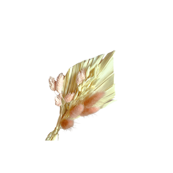 Topper: Palmblad och torkade blommor BLUSH