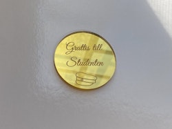 Akryl dekor “Grattis till Studenten”