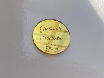 Akryl dekor “Grattis till Studenten”