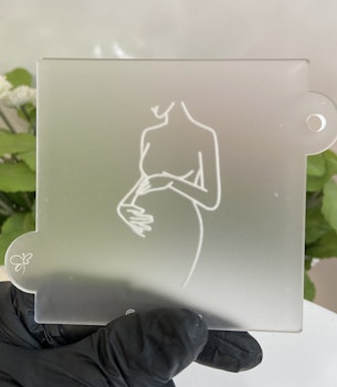 COOKIE EMBOSSER/ Gravid kvinna
