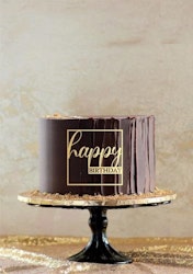 Cake topper/dekor Happy Birthday i ram