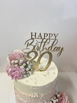 Cake topper Happy Birthday