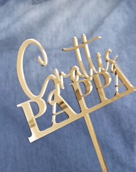 Cake topper GRATTIS PAPPA