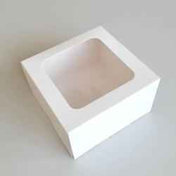 Cupcake box för 4 st cupcakes vit