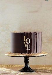 LOVE  Cake  dekor guld