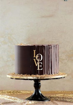 LOVE  Cake  dekor guld