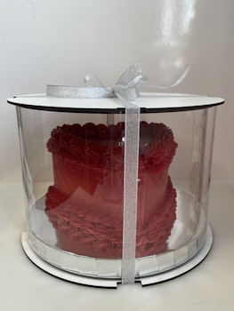 Genomskinlig cakebox 25/18 cm,