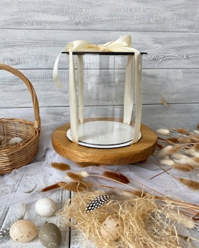 Genomskinlig cakebox 25/25 cm,