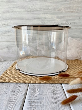 Genomskinlig cakebox 25/18 cm,