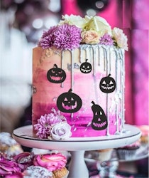 Halloween pumpor, akryl set 5 st