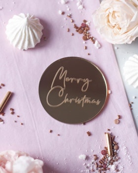 Akryl dekor “Merry Christmas”