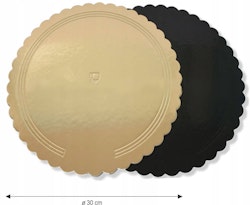 Tårttbricka- vågig kant 22 cm