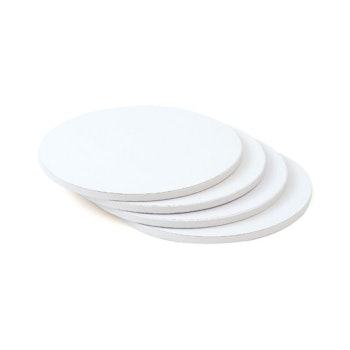 Decora tjock tårtbricka rund vit 25 cm