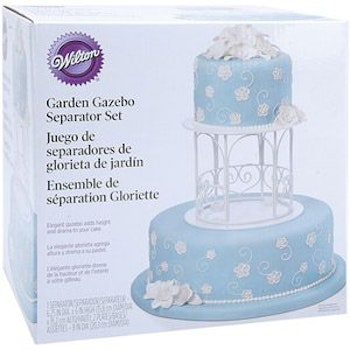 Wilton Garden Gazebo Separator Set – dekorativ tårtställning i 3 delar