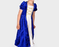 PRINCESSDRESS VELVET, BLUE 110-116 CL 4-6 YEARS