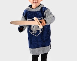 KNIGHTS SHIRT W HOOD BLUE 110-116 CL 4-6 YEARS