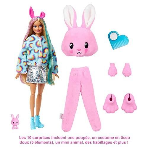 Barbie - Cutie Reveal docka - Docka med kanindräkt