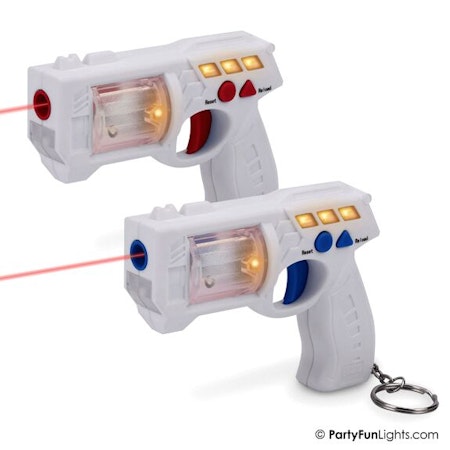 Två Laser Pistol Nyckelringar