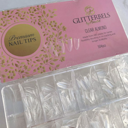 Glitterbels Clear Almond Tipper - REFILL