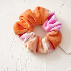 Tie-Dye Scrunchie Orange