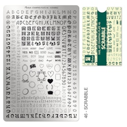Moyra Stempelplate 46 - Scrabble